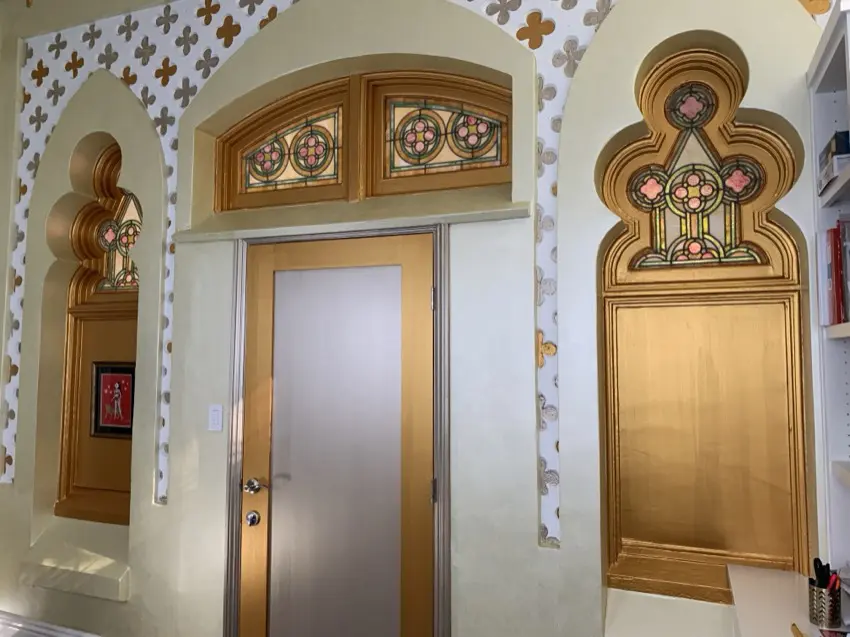 Joe Nicoletti, working on a Moroccan Villa, Hollywood Blvd